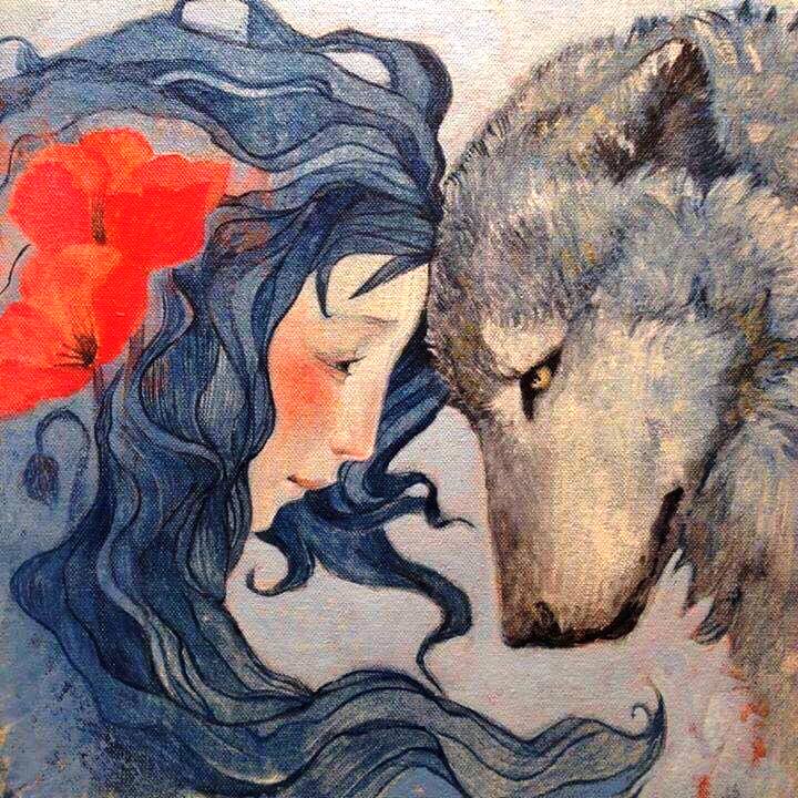 donna e lupo pandora